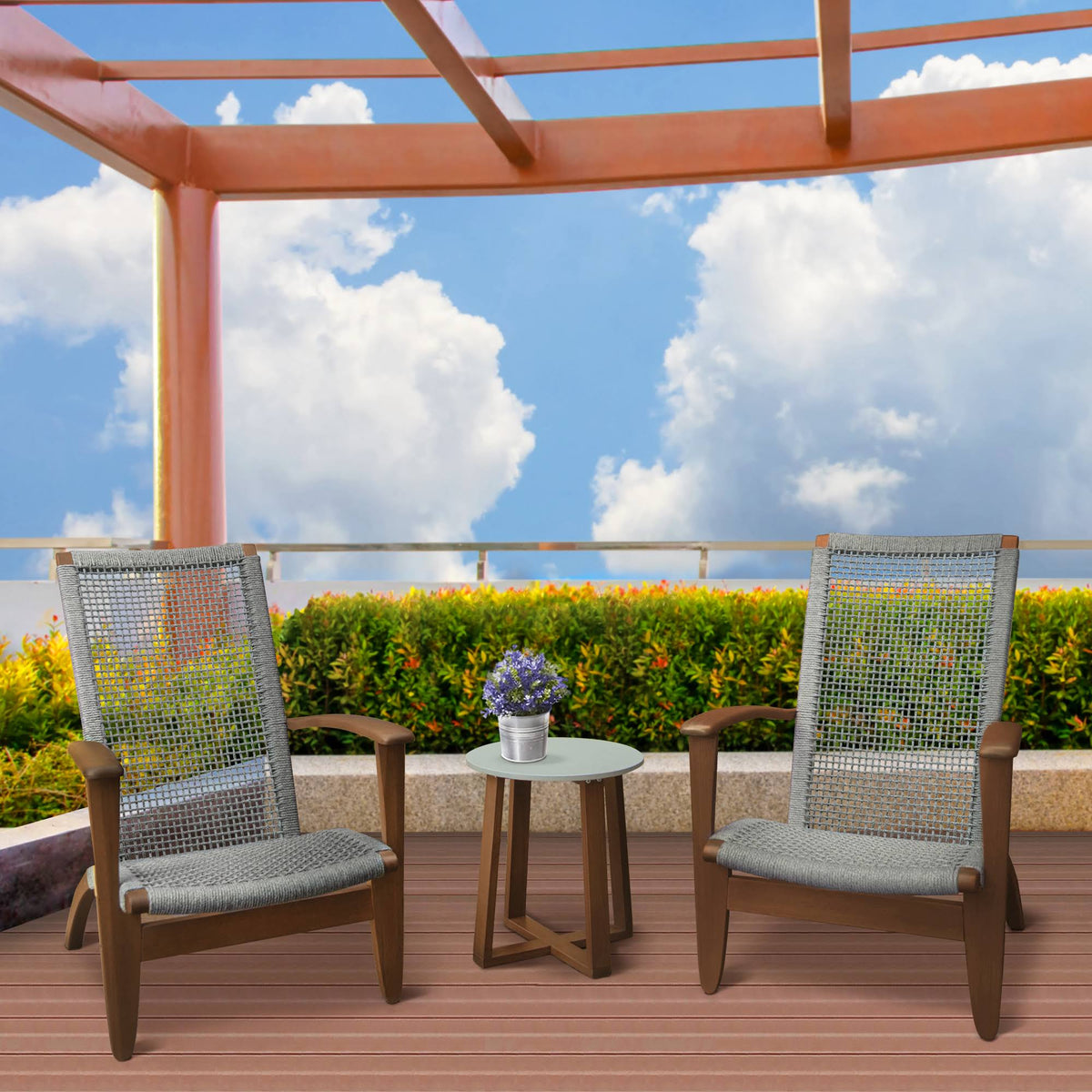 Eucalyptus Solid Wood Chair with Arms W506