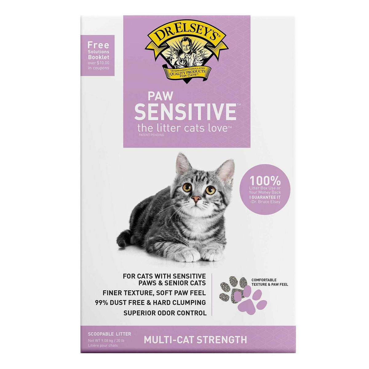 Paw Sensitive Clumping Multi-Cat Clay Litter T13651
