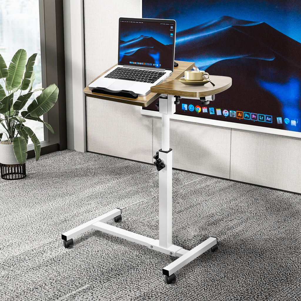 Overbed Table with Wheels, Height Adjustable Q296