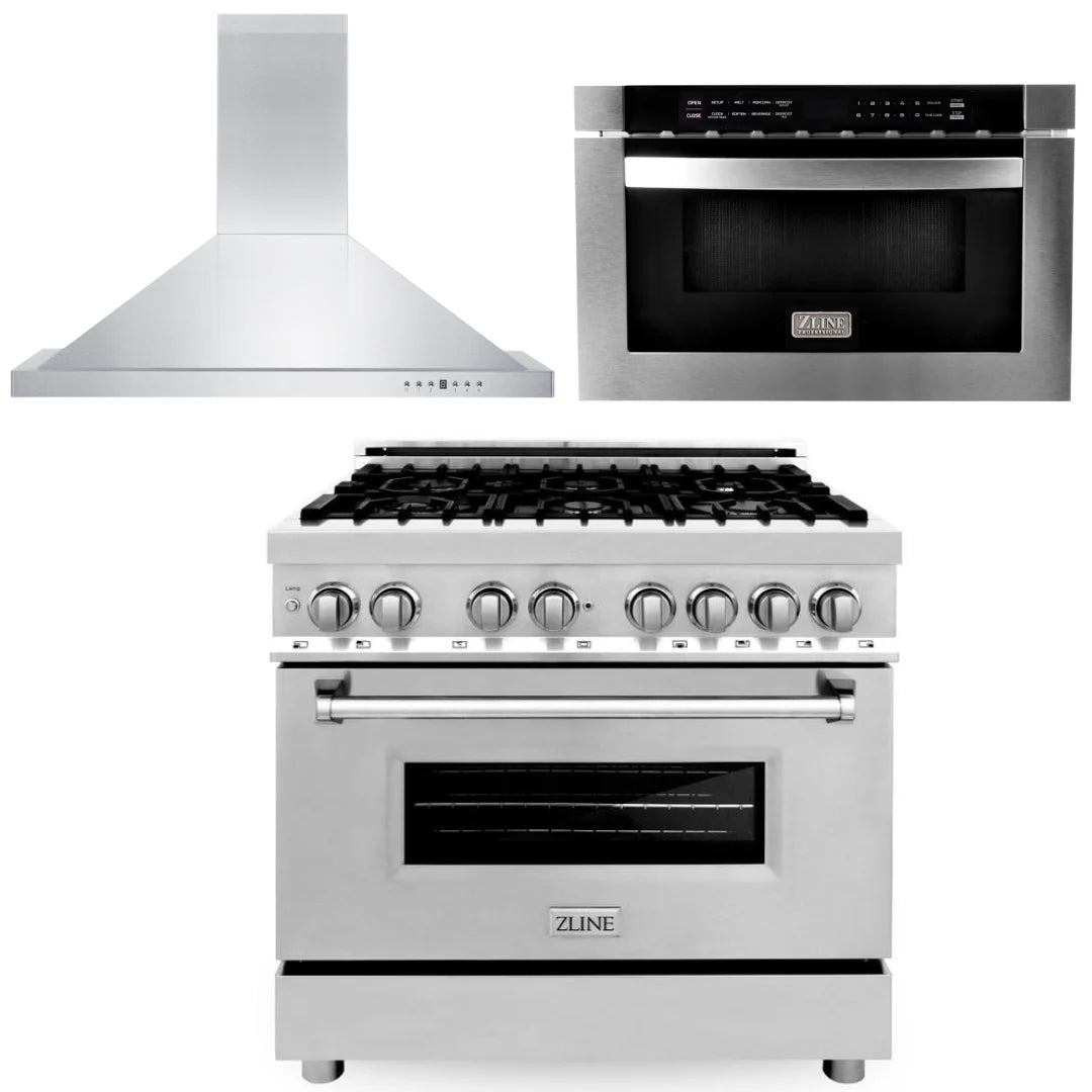 36 Range, 36 Range Hood, Microwave Drawer Y417