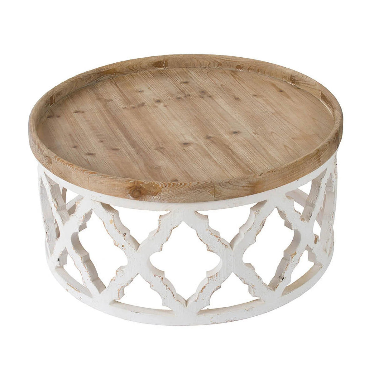 Round White Coffee Table R55332
