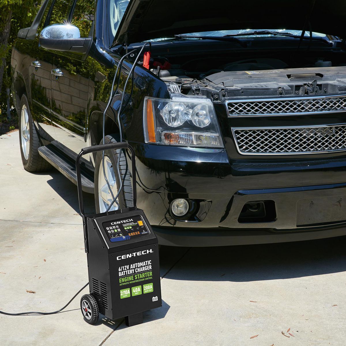 6/12V Automatic Battery Charger with Engine Jump Start D3988