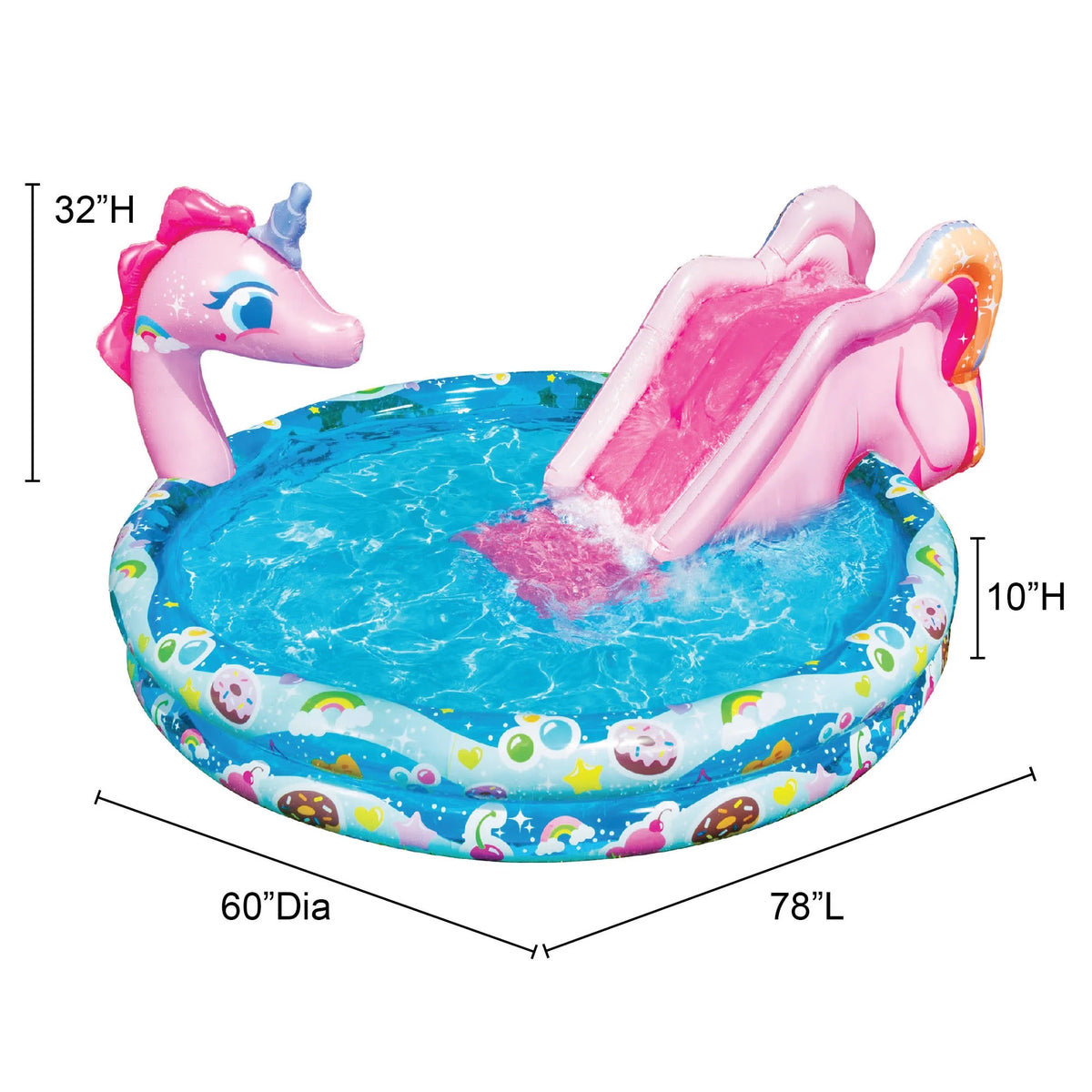 Inflatable Unicorn Pool Water Slide M299