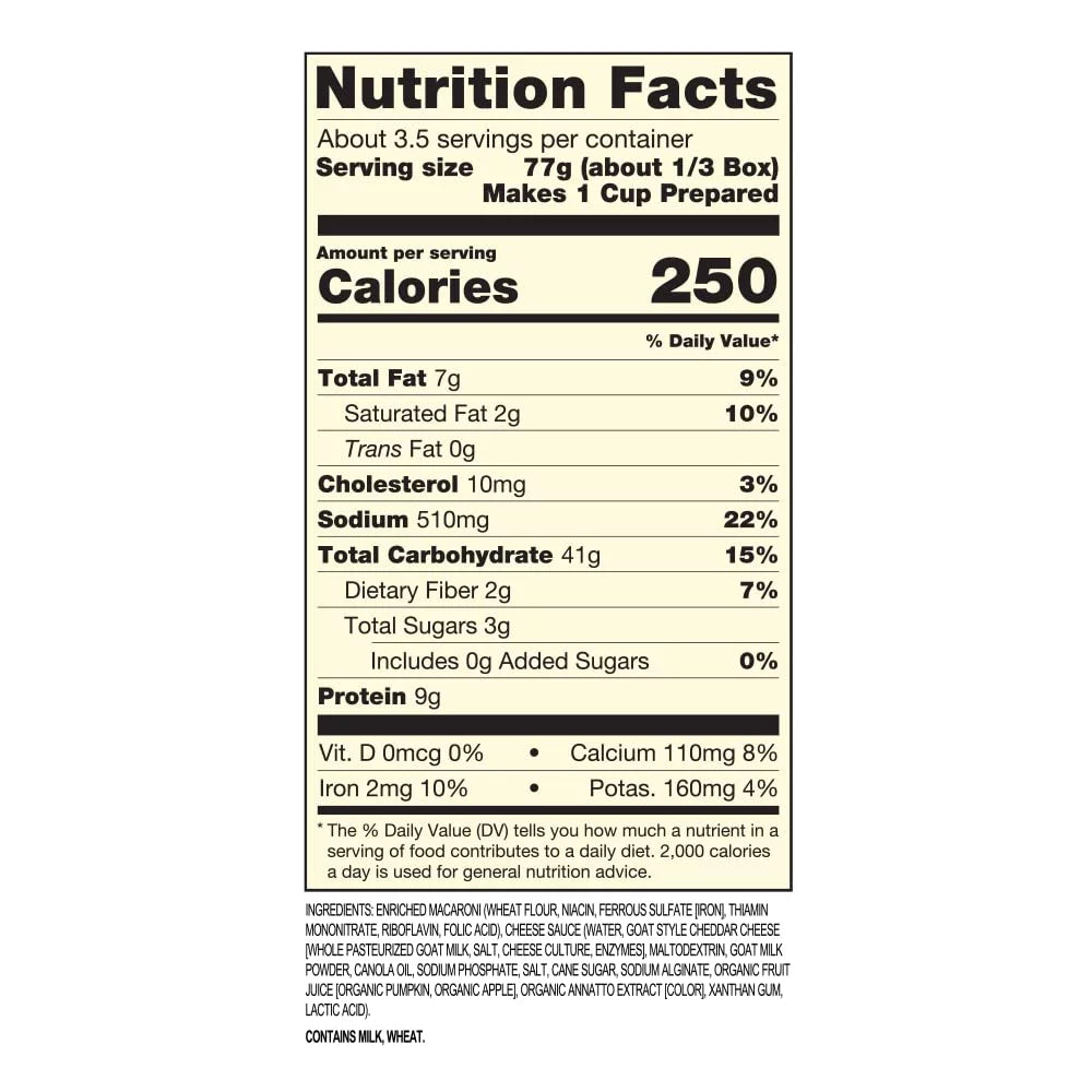 A2 Milk Macaroni and Cheese Cheddar Flavor Case of 8 K997345