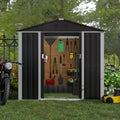 Metal Outdoor Storage Shed with Sliding Door Q494
