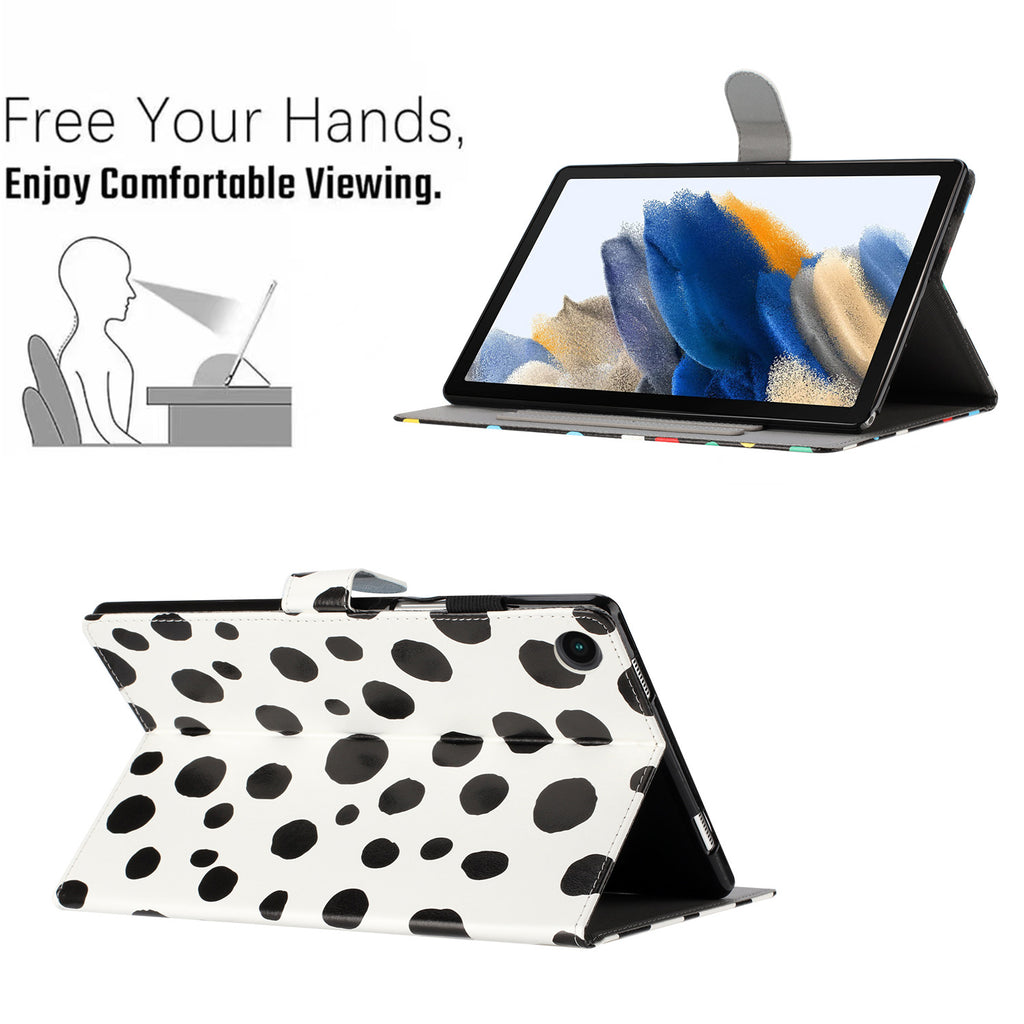 White PU Leather Tablet Case for Samsung Galaxy Tab A8 10.5 P371