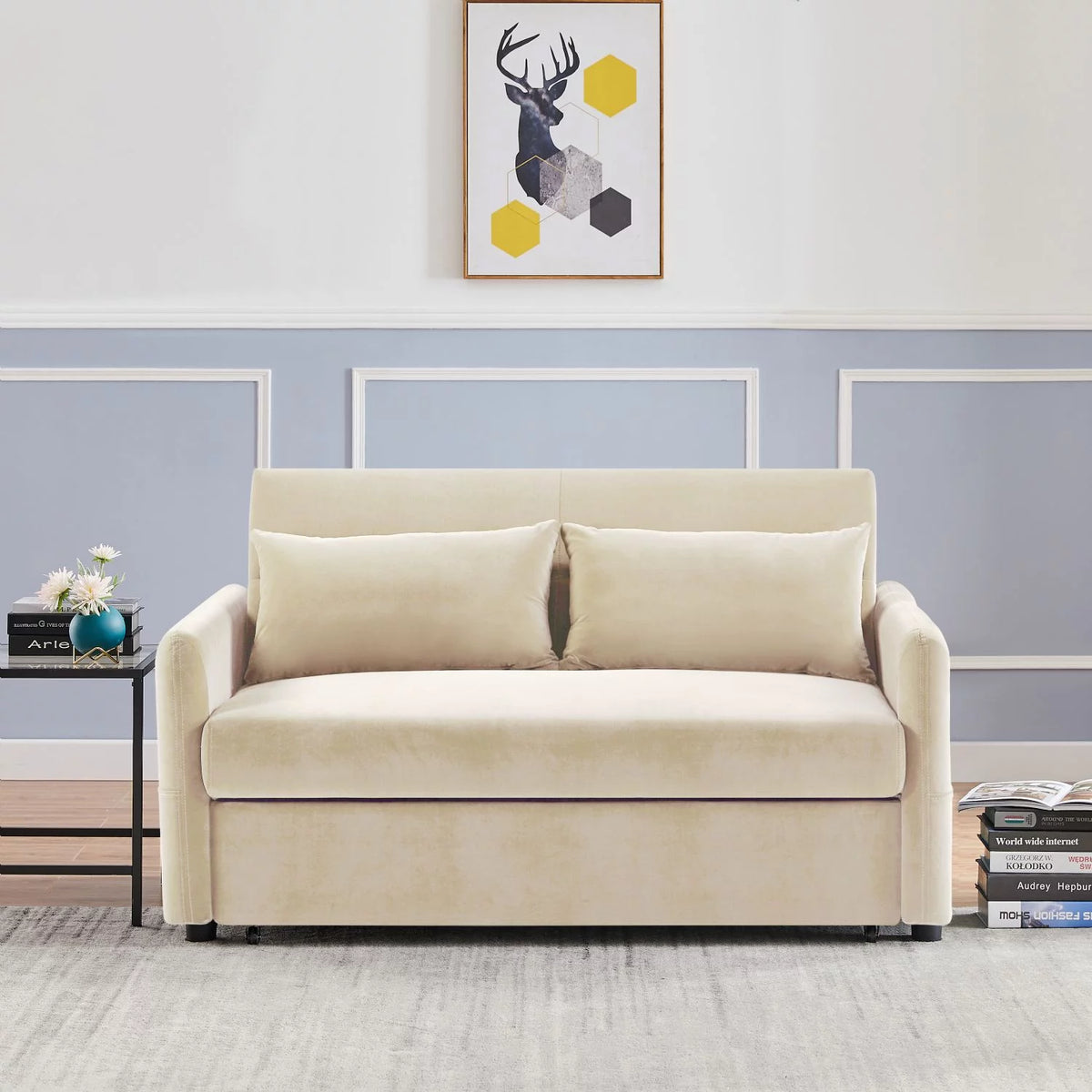 Loveseat Sofa with 2 Pillows S35232