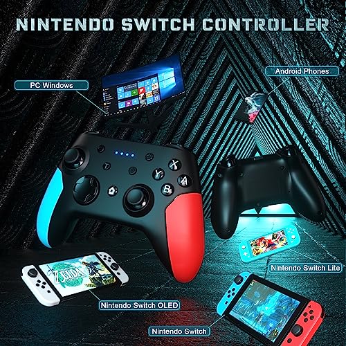Wireless Pro Controller for Nintendo Switch 2/Switch/Lite/Switch OLED/PC with Wake-up, Turbo Vibration Z74115