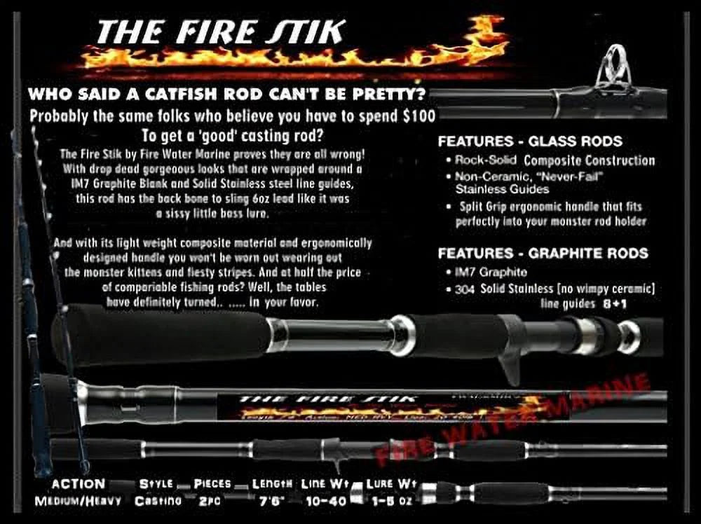 7'6" Catfish Casting Rod Fishing Rod C811294