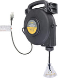 40 Ft 12/3 Retractable Extension Cord Reel with 3 Outlets E137619