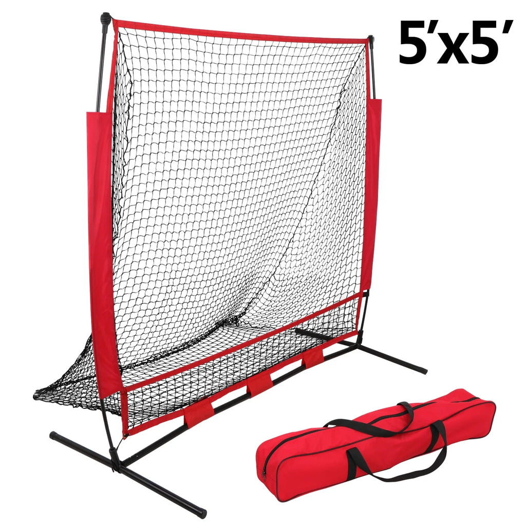 5'x5' Baseball Softball Practice Net with Metal Frame & Carry Case I601