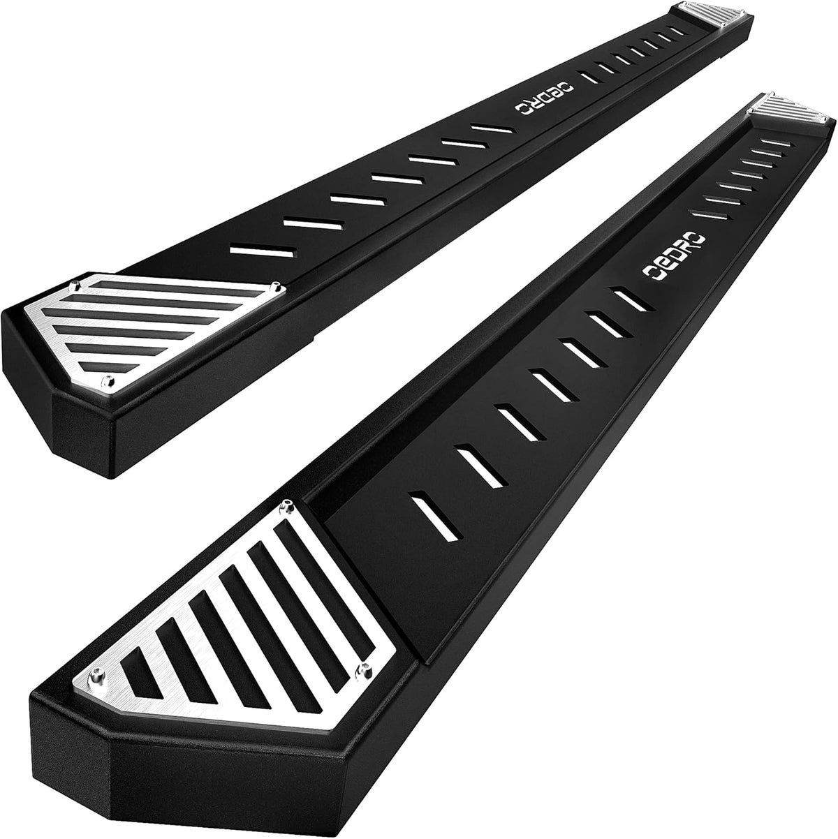 Running Boards Textured Black Steel Side Step Rails X4646