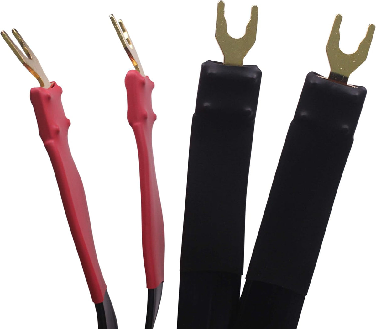 OFC Flat Speaker Wire, Spade Plug to Spade Plug, 2M, 2 Pieces G402