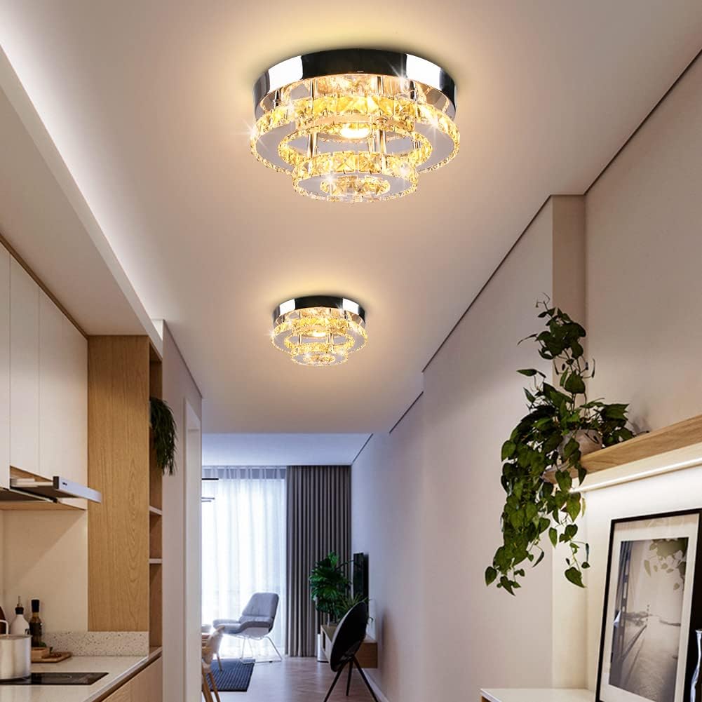 LED Crystal Flush Mount Ceiling Light P706