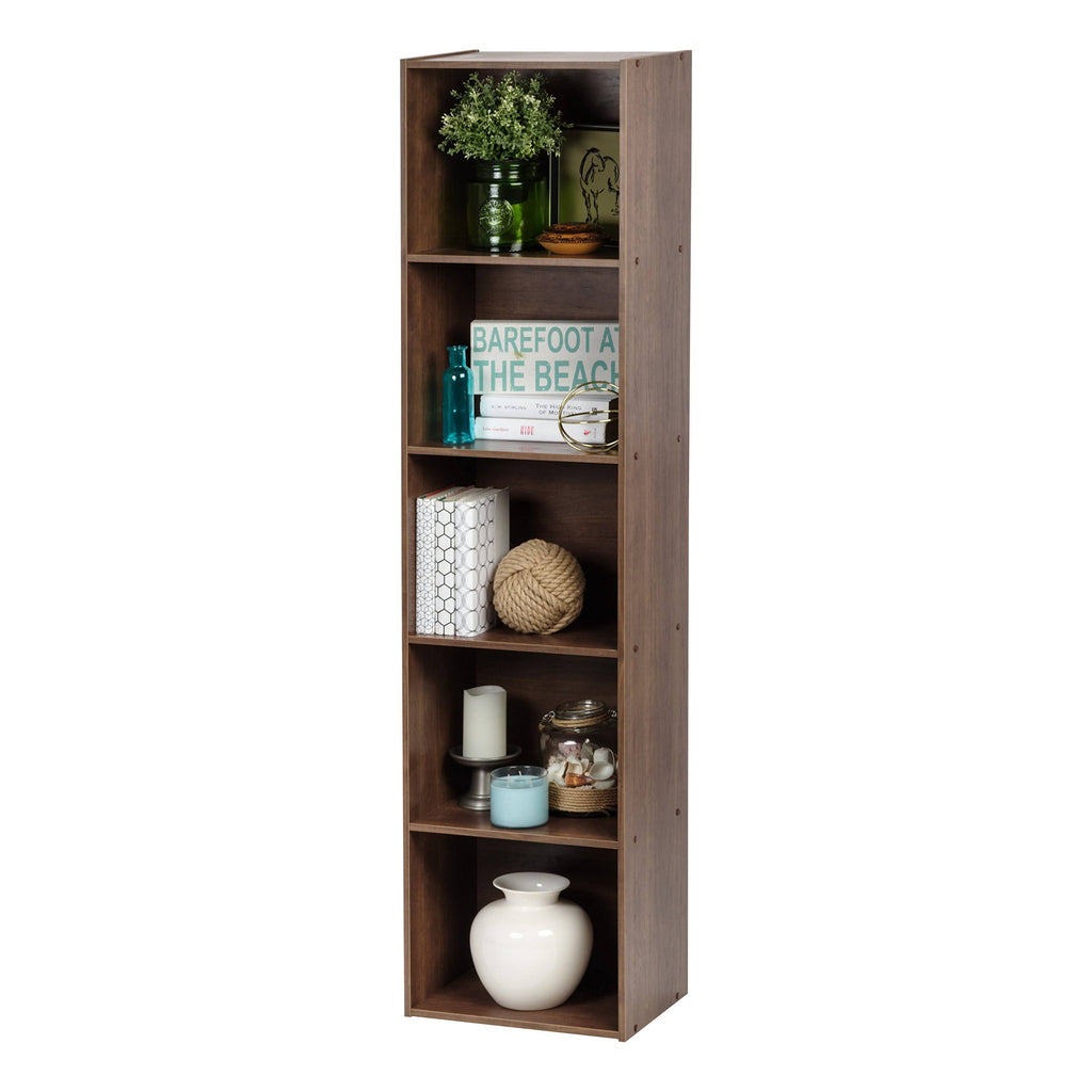 5-Tier Brown Bookcase Q365