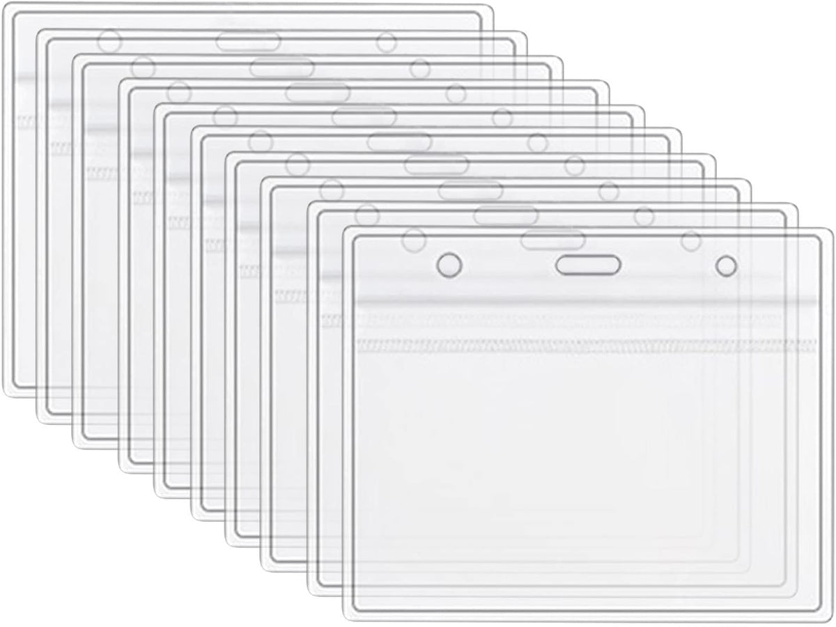 5 Pack 4 X 3 Inches Clear Vinyl Plastic Vaccine Card Holder J818127