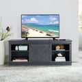 Black Sliding Barn Door TV Stand with Storage Cabinet L29117