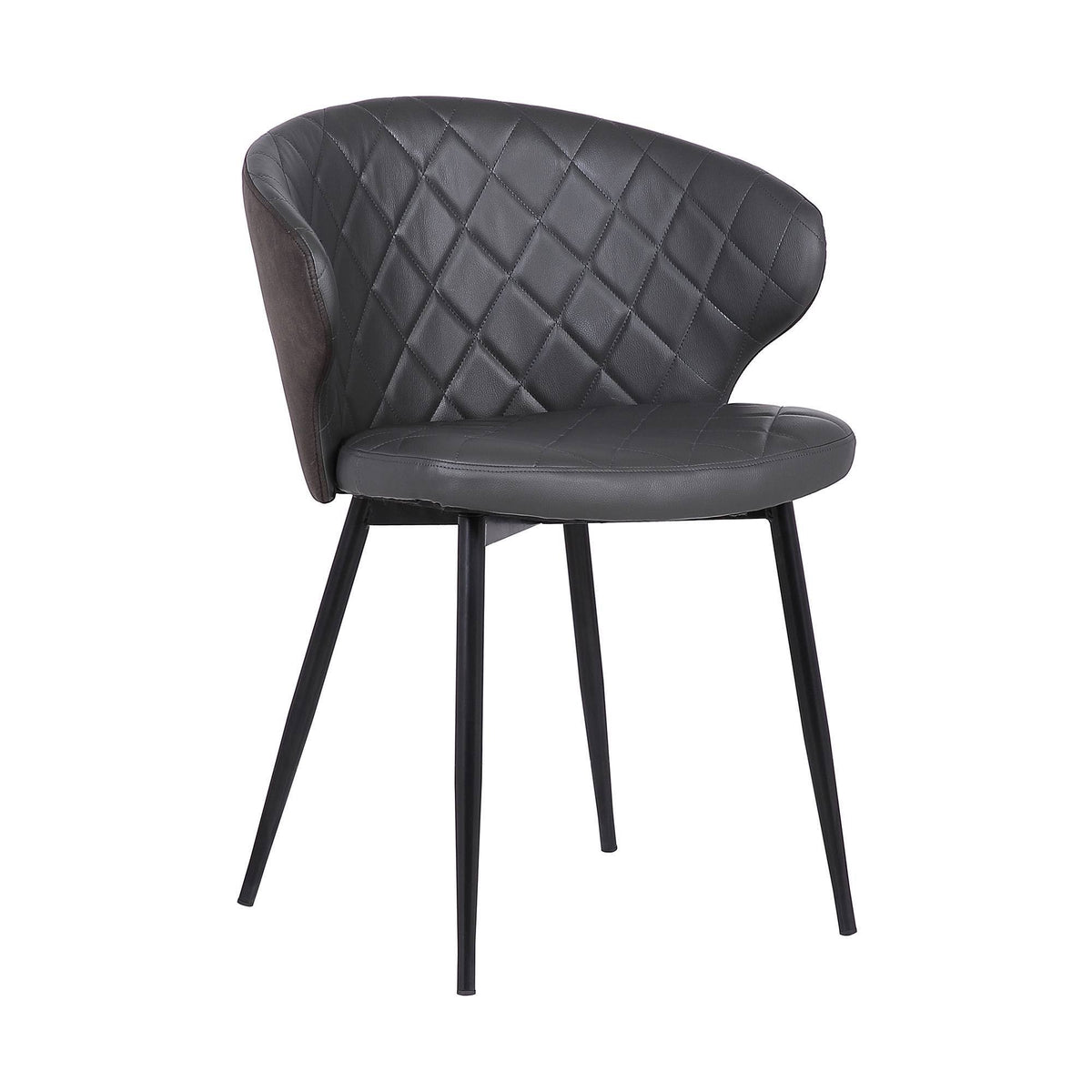 Grey Faux Leather Dining Arm Chair G52503
