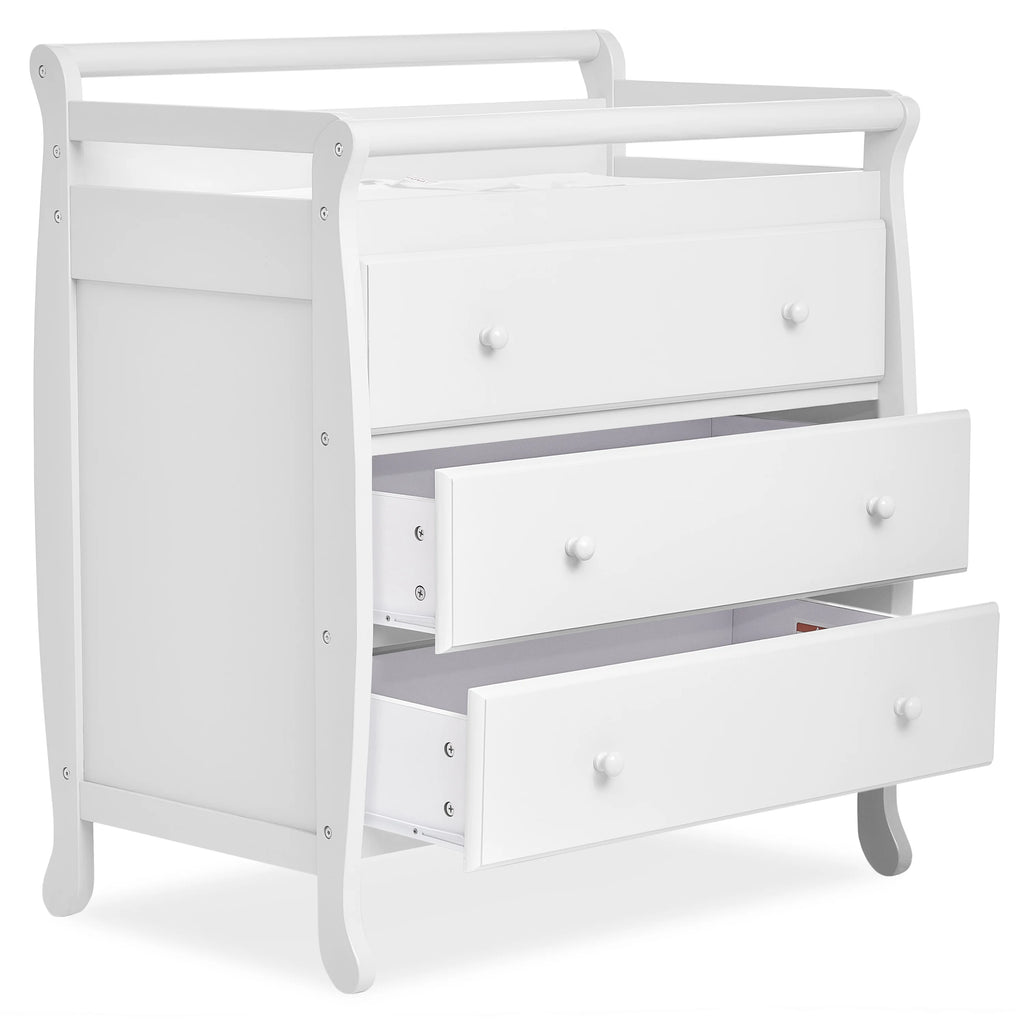 White 3 Drawer Changing Table A282778