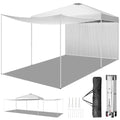 10x20ft Pop Up Canopy Tent with 4 SideWalls D278499