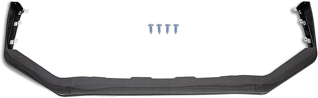 Carbon Fiber Look Front Bumper Lip Spoiler Splitter Side Body Kit U651