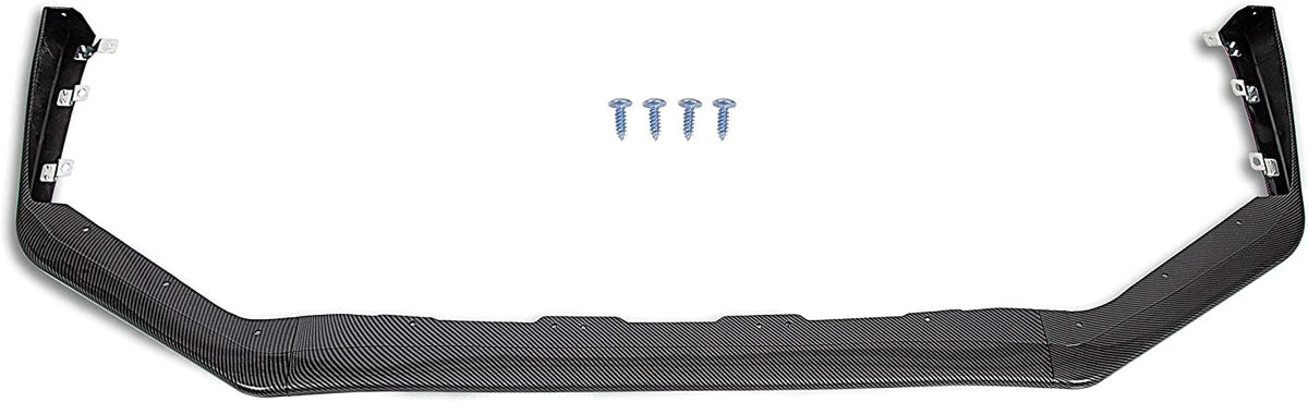 Carbon Fiber Look Front Bumper Lip Spoiler Splitter Side Body Kit U651