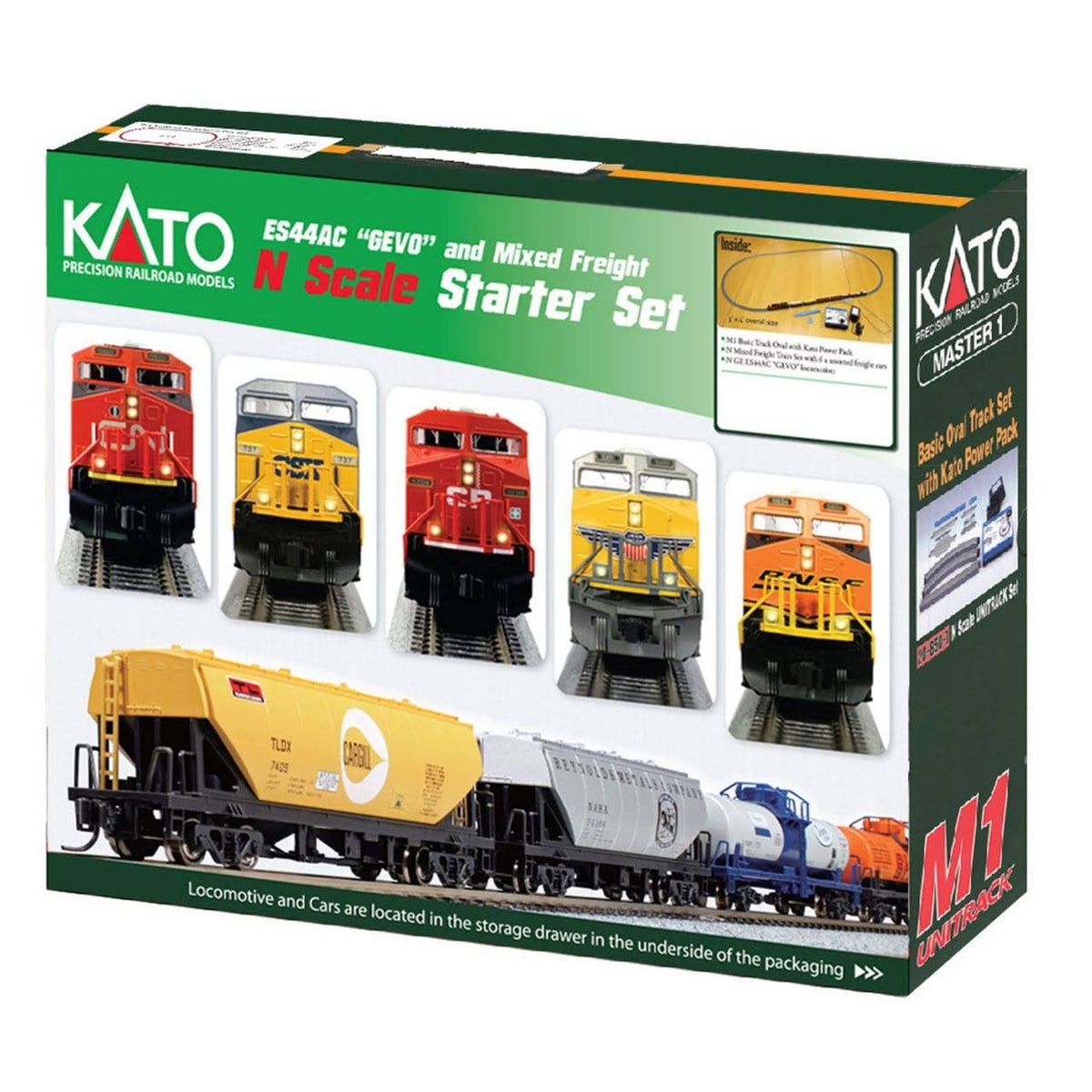 N Scale ES44AC Locomotive & Freight Starter Set L296
