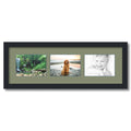 Satin Black Collage Picture Frame with 3 Openings for 5x7 Photos V236768