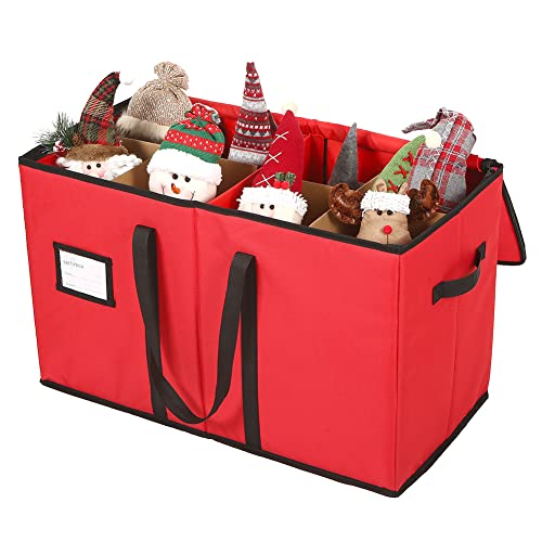 Christmas Figurine Storage Box, 600D Canvas, 15 Inches F93624