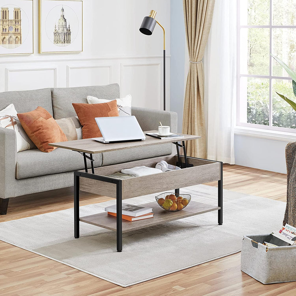 Lift Top Coffee Table Set of 3 with Hidden Storage B31554