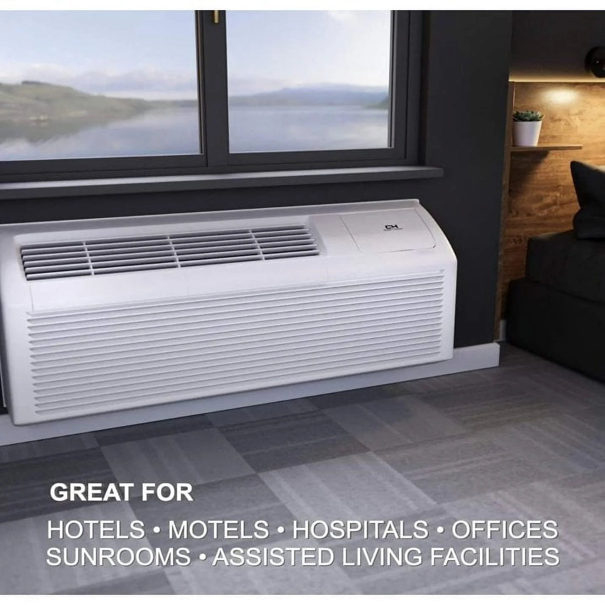 9000 BTU 230V PTAC Air Conditioner Heat Pump H851