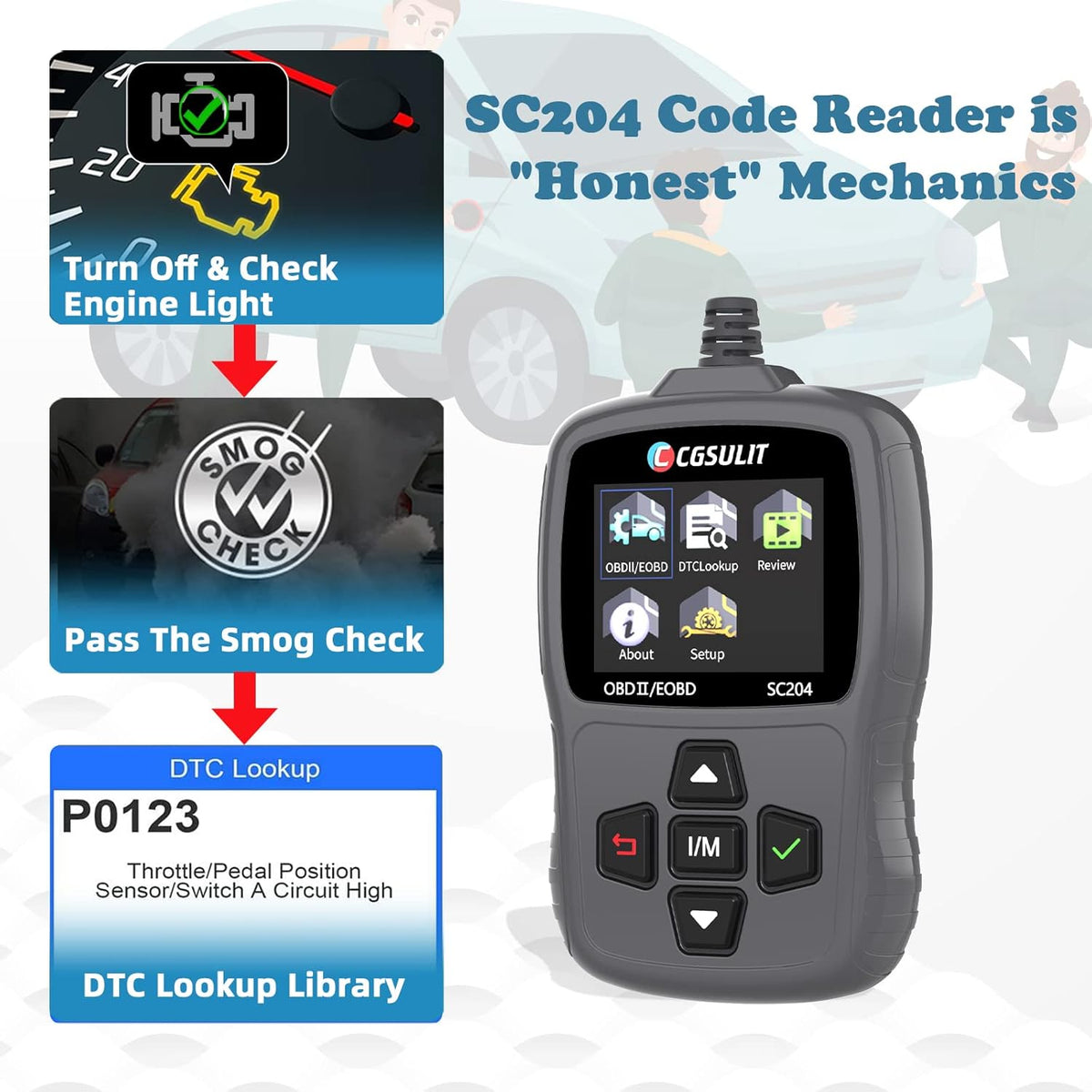 OBD2 Car Diagnostic Code Reader, Black Pack of 2 S8439