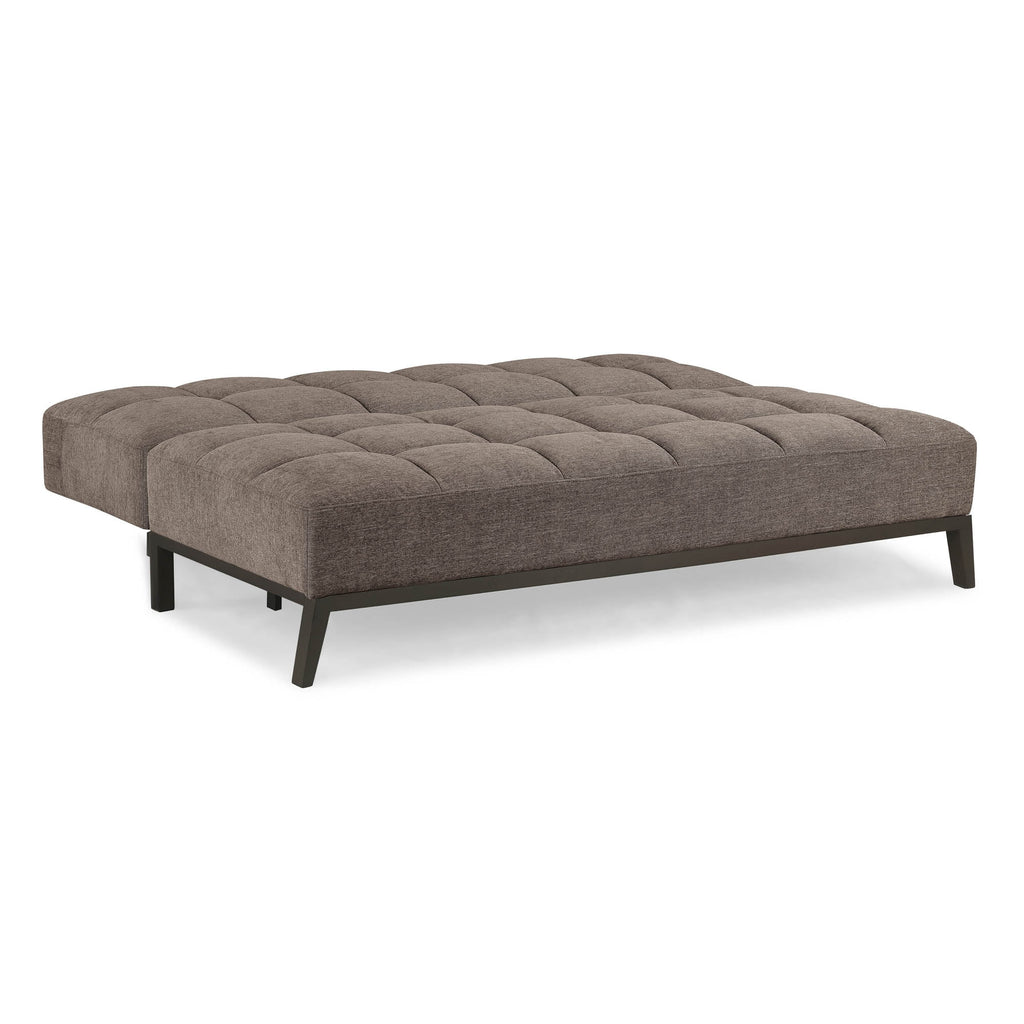 Brown Fabric Tufted Futon Q91866