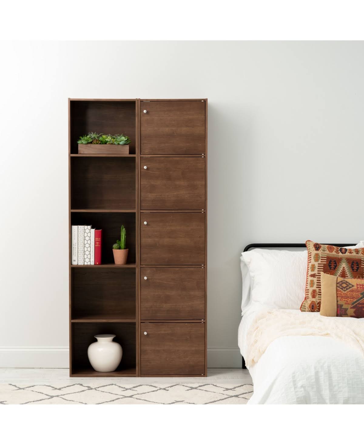 5-Tier Brown Bookcase Q365