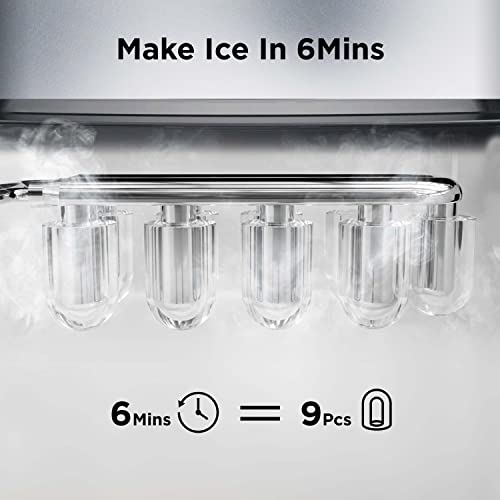 Countertop Ice Maker with Ice Scoop and Basket N491