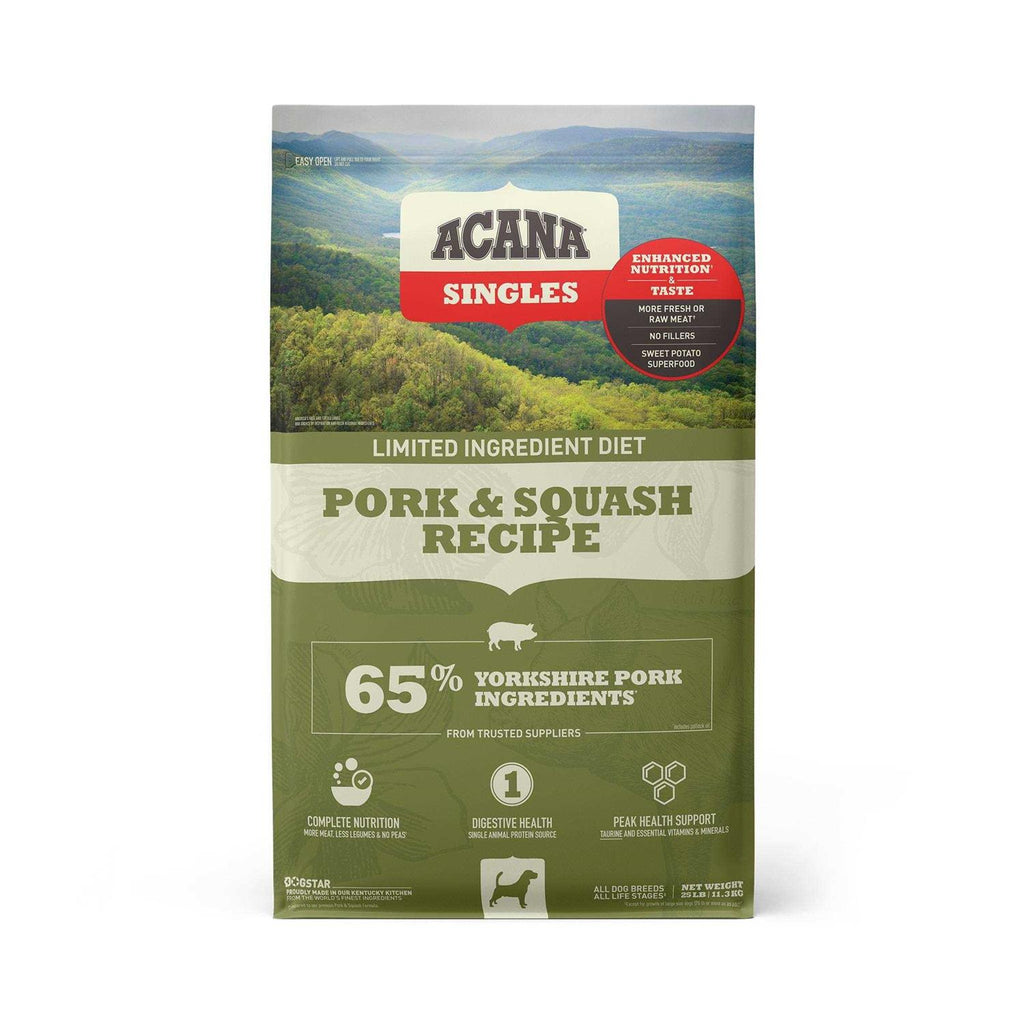 Grain-Free Pork & Squash Dry Dog Food, 22.5-lb bag T9237