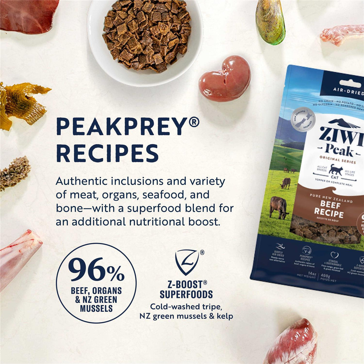 Air Dried Beef Cat Food A5770