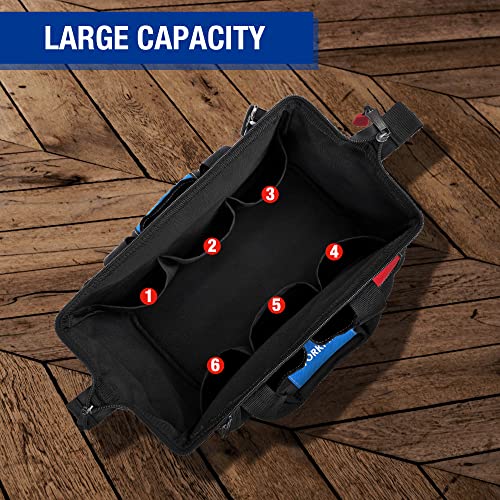 18-inch Wide Mouth Storage Tool Bag with Shoulder Strap R872640