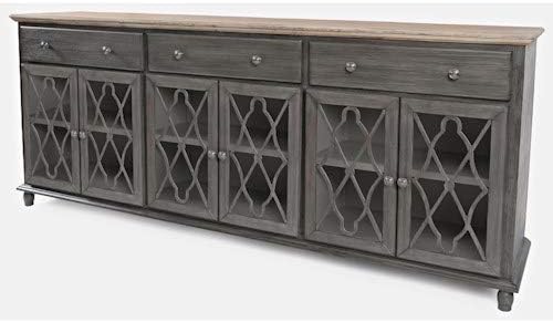 Grey Six Door Accent Cabinet L74552