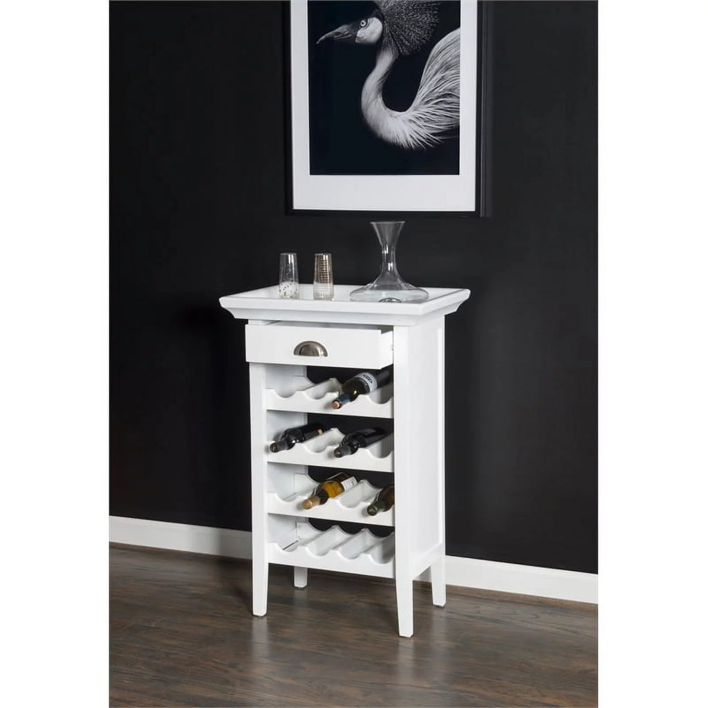 White Wood Wine Cabinet L89748
