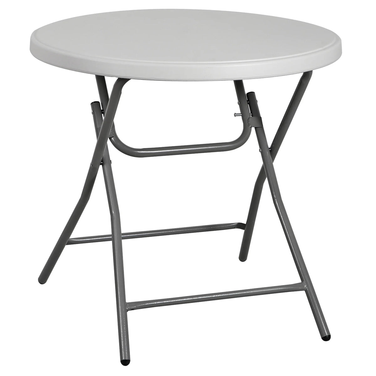 White 32" Round Plastic Dining Table Y633