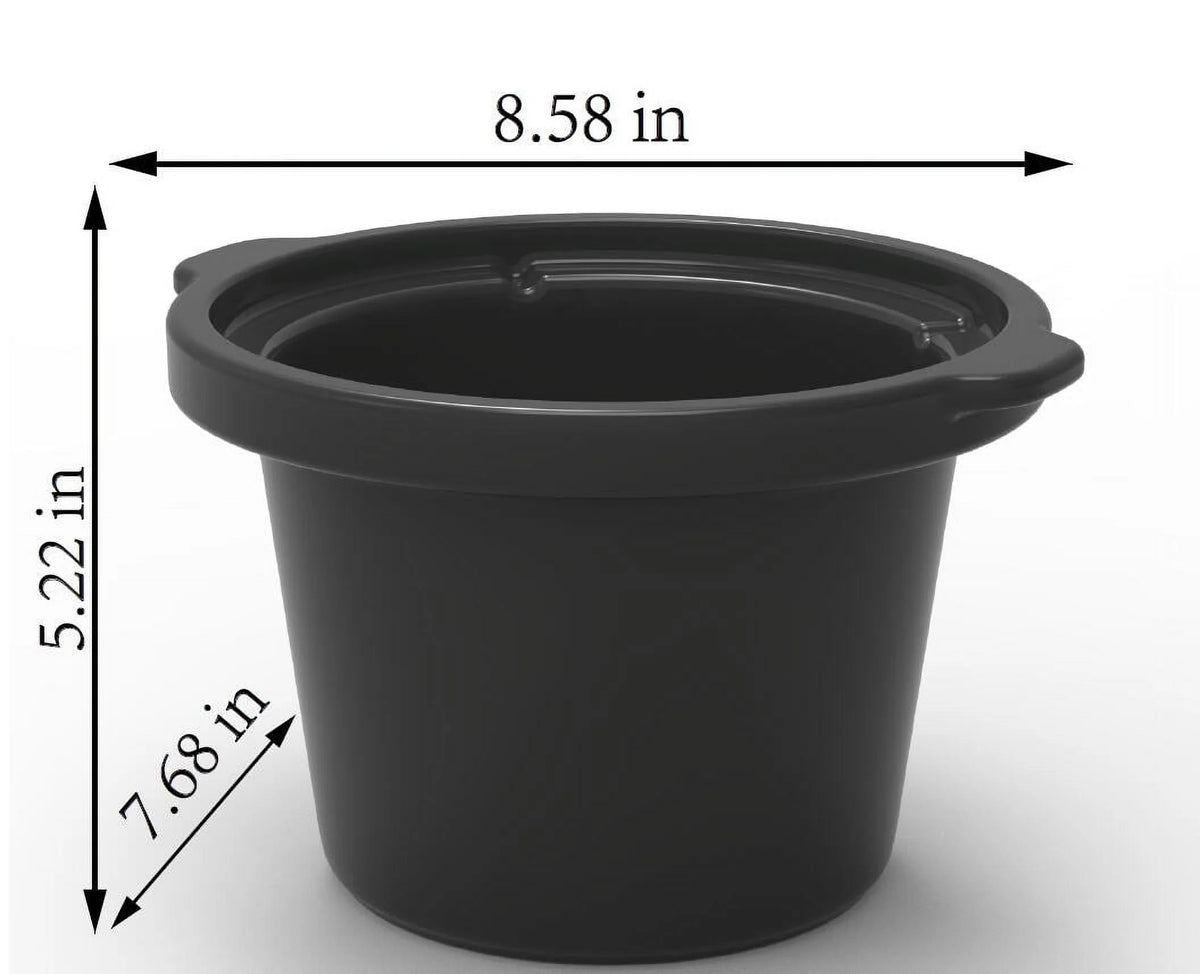 2 QT Slow Cooker, Matte Black P791808