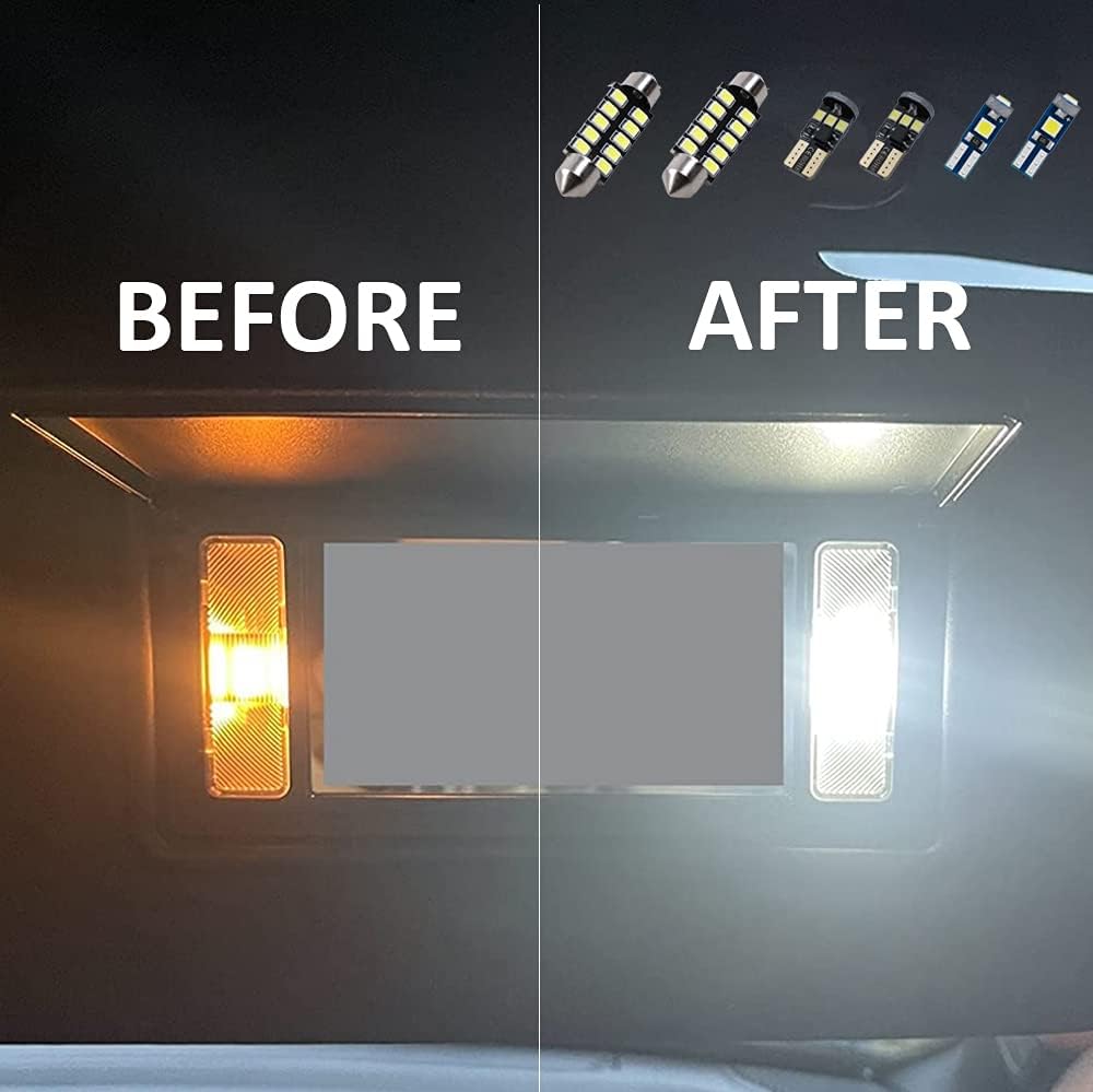 12PCS CANBUS LED Interior Light Kit 6000K White Y8416