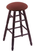Dark Cherry Counter Stool with Paprika Seat J1659