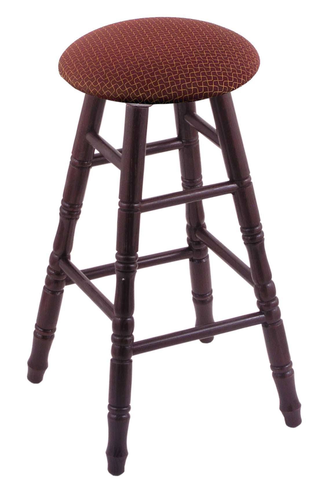 Dark Cherry Counter Stool with Paprika Seat J1659
