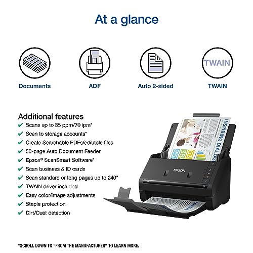 Color Duplex Desktop Document Scanner with Auto Document Feeder W99244