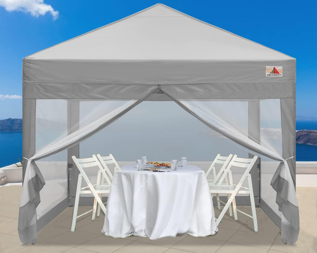 10x10 Pop Up Canopy Tent with Netting Walls D184