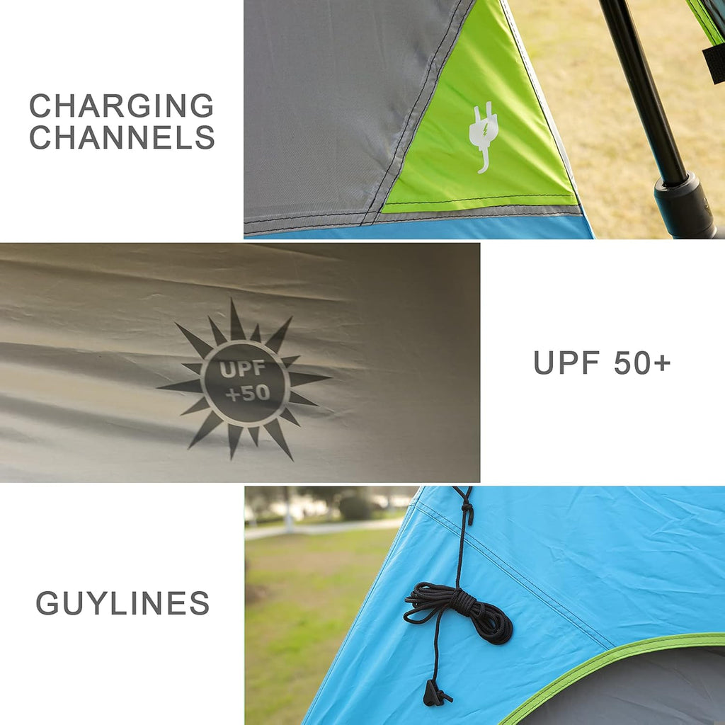 6 Person Water-Resistant Camping Tent with Rainfly I66763