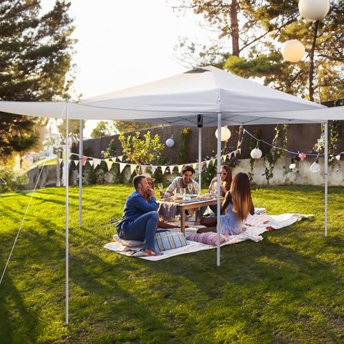 10x20ft Pop Up Canopy Tent with 4 SideWalls D278499