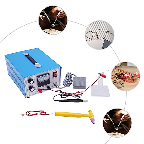 110V Blue Jewelry Welding Machine Spot Welder with Foot Pedal V1616
